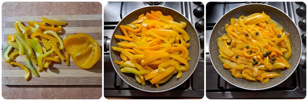 Paprika mit Semmelbröseln