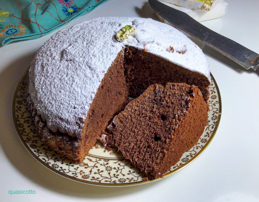 Weicher Kuchen mit Nougat und Kakao im Heißluftfritteuse gebacken