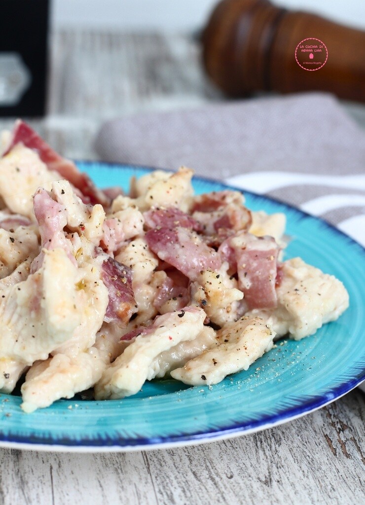 Putenstreifen mit Speck