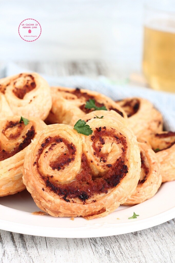 Salzige Fächer für den Aperitif