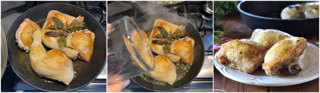 Hähnchen in der Pfanne
