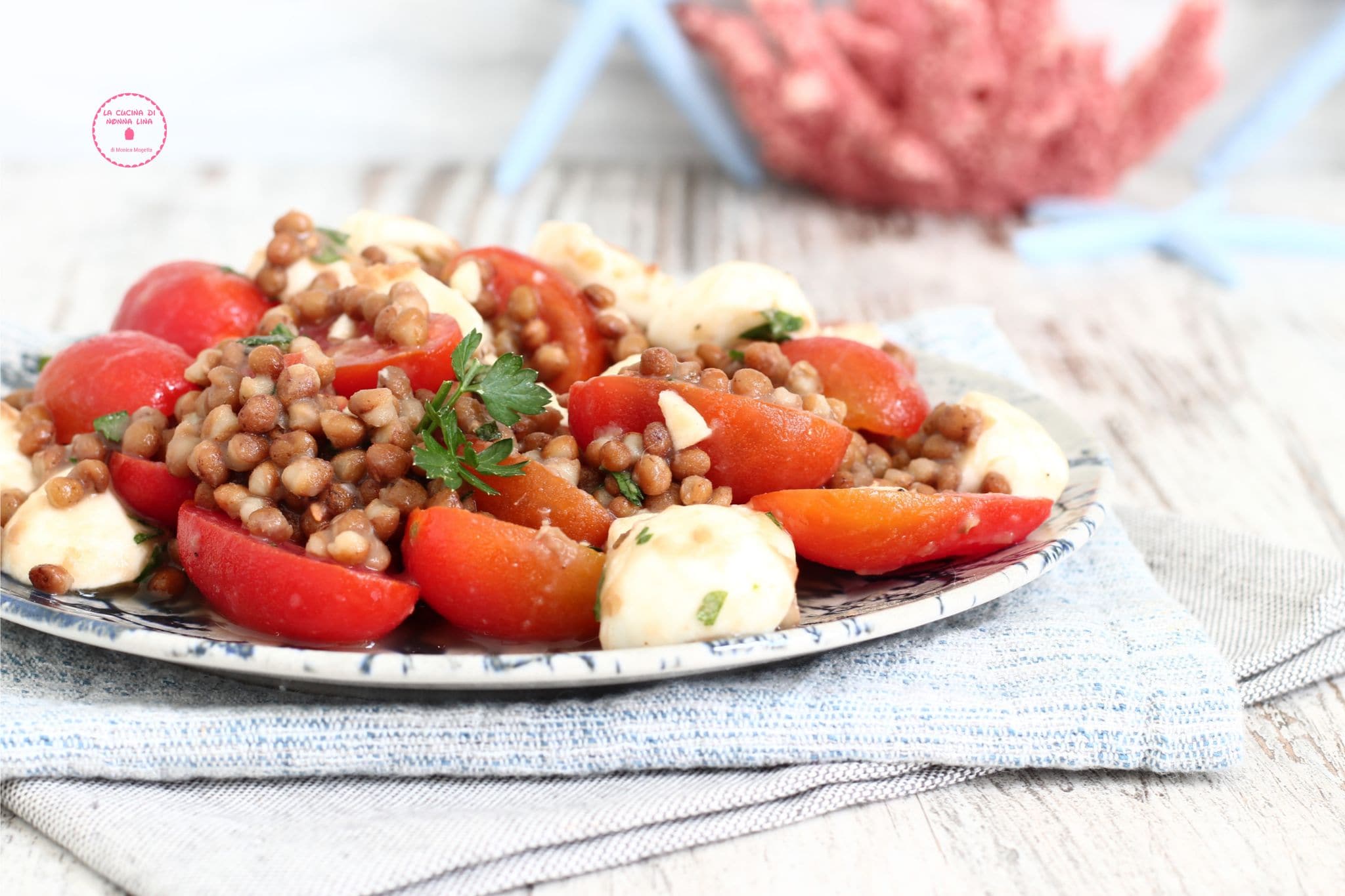 Sommerlicher Linsensalat
