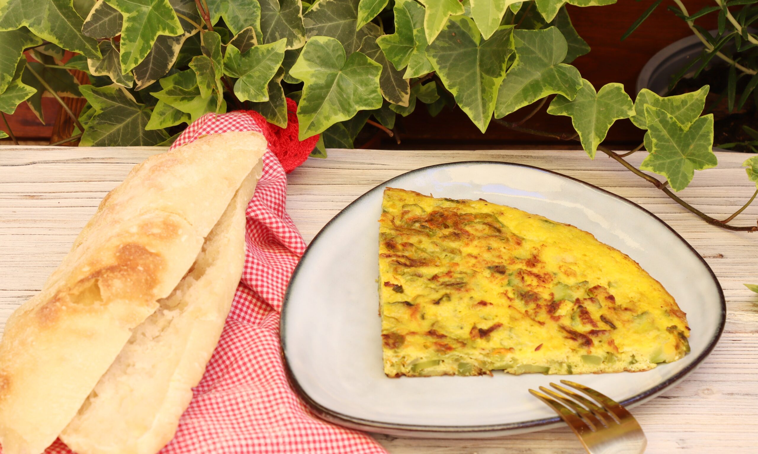 Zucchiniblüten anders Frittata