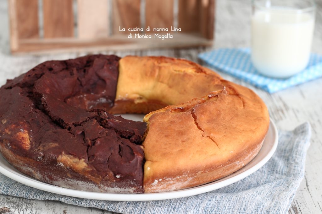 Zweifarbiger Kuchen ohne Zucker