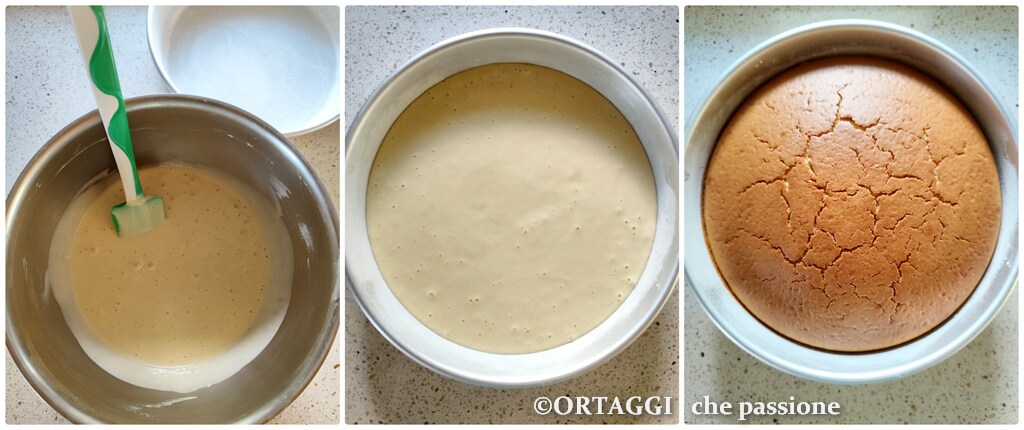 umrühren beenden - backen - fertiger Kuchen