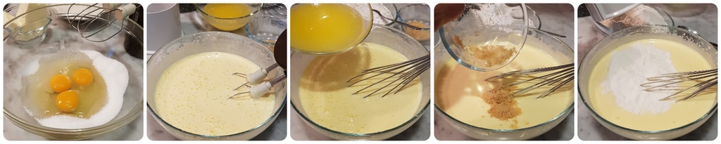 weicher Kuchen mit Äpfeln und Schokolade