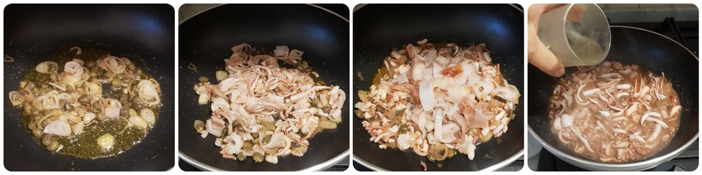 pasta mit Tintenfischsoße