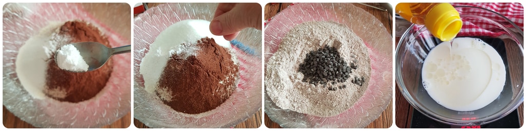 Schokoladenmuffins mit Schokotropfen