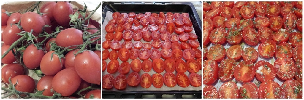 Im Ofen gebackene Confit-Tomaten