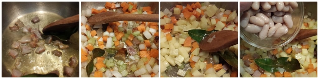 gersten- und cannellini-bohnensuppe