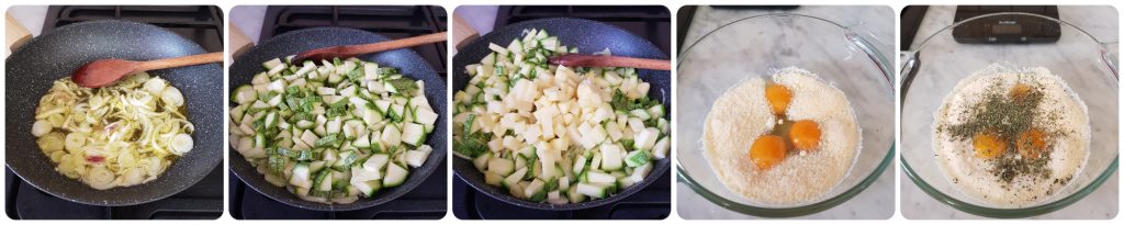 gefülltes Omelett im Ofen