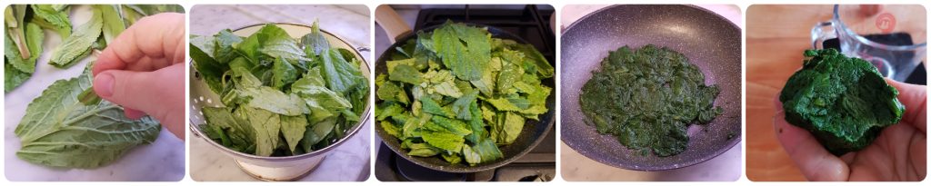 grüne Lasagne aus dem Ofen mit Spargel