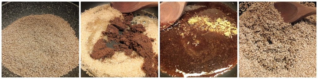 krokant mit sesamsamen