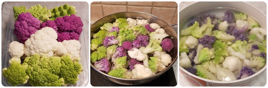 Omelett mit gemischten Kohlspitzen