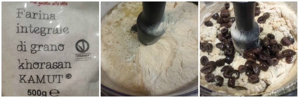 trockene Focaccia mit Oliven