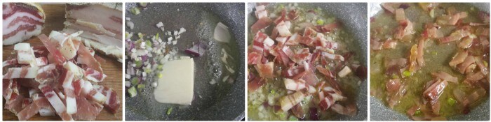 Spaghetti alla Carbonara mit Guanciale und Pancetta