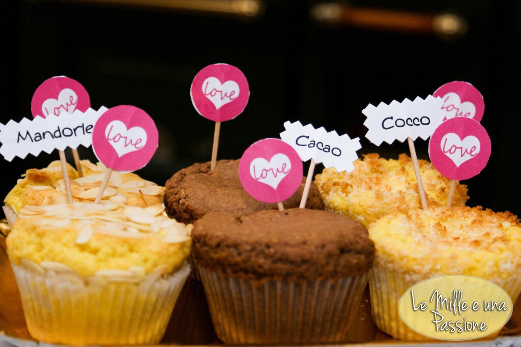 Muffins mit verschiedenen Geschmacksrichtungen