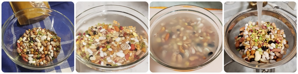 gemischte Hülsenfrüchtesuppe