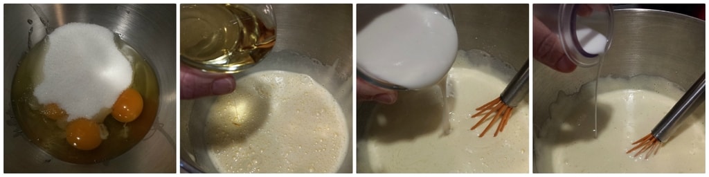 Schokoladen-Pflaumenkuchen mit Birnen