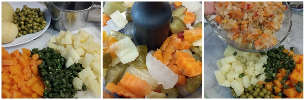 russische Salatrollen