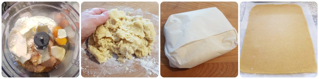 Mürbeteigplätzchen mit Feigen, Haselnüssen und Schokolade