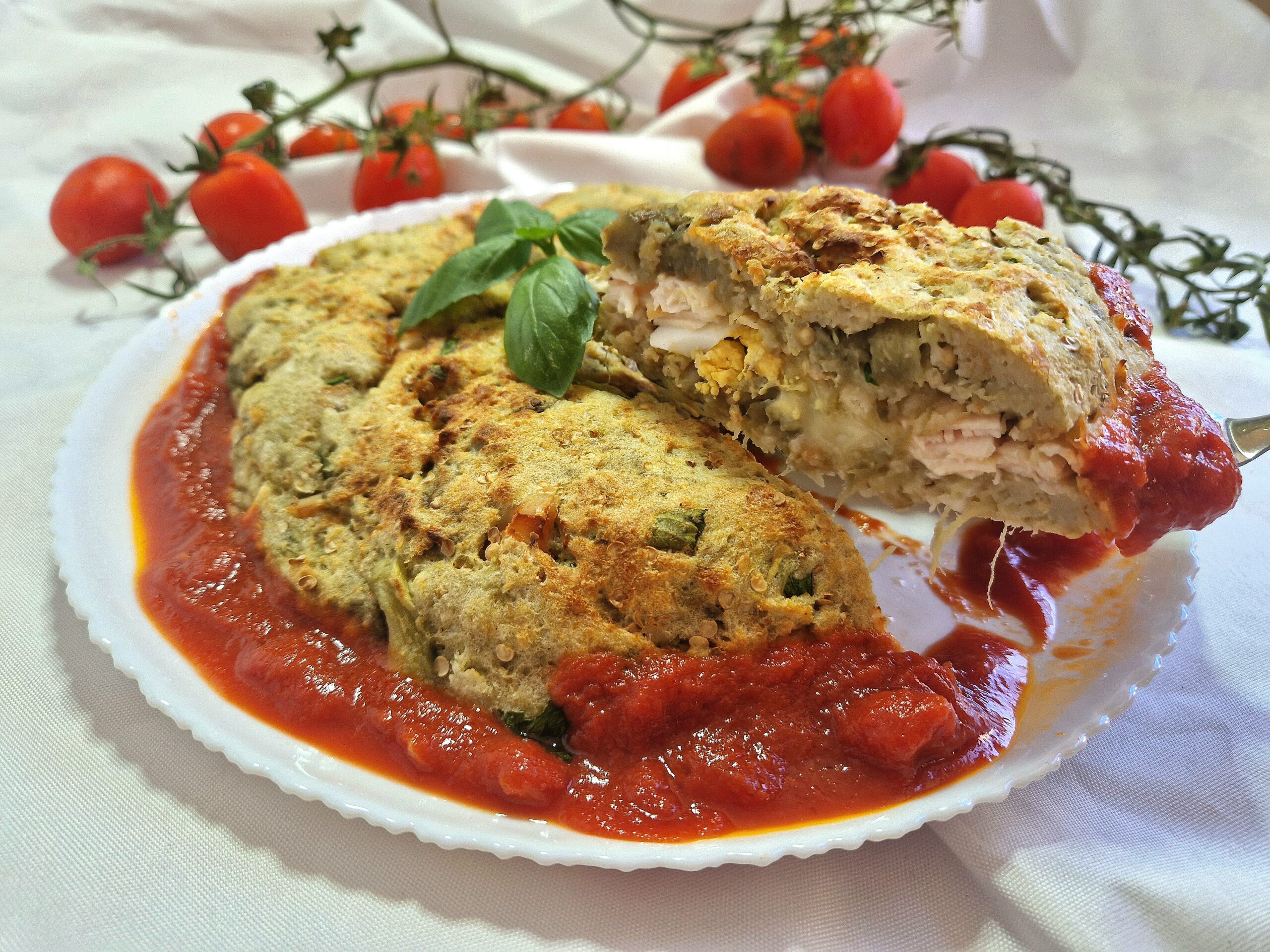 Auberginenauflauf in der Heißluftfritteuse