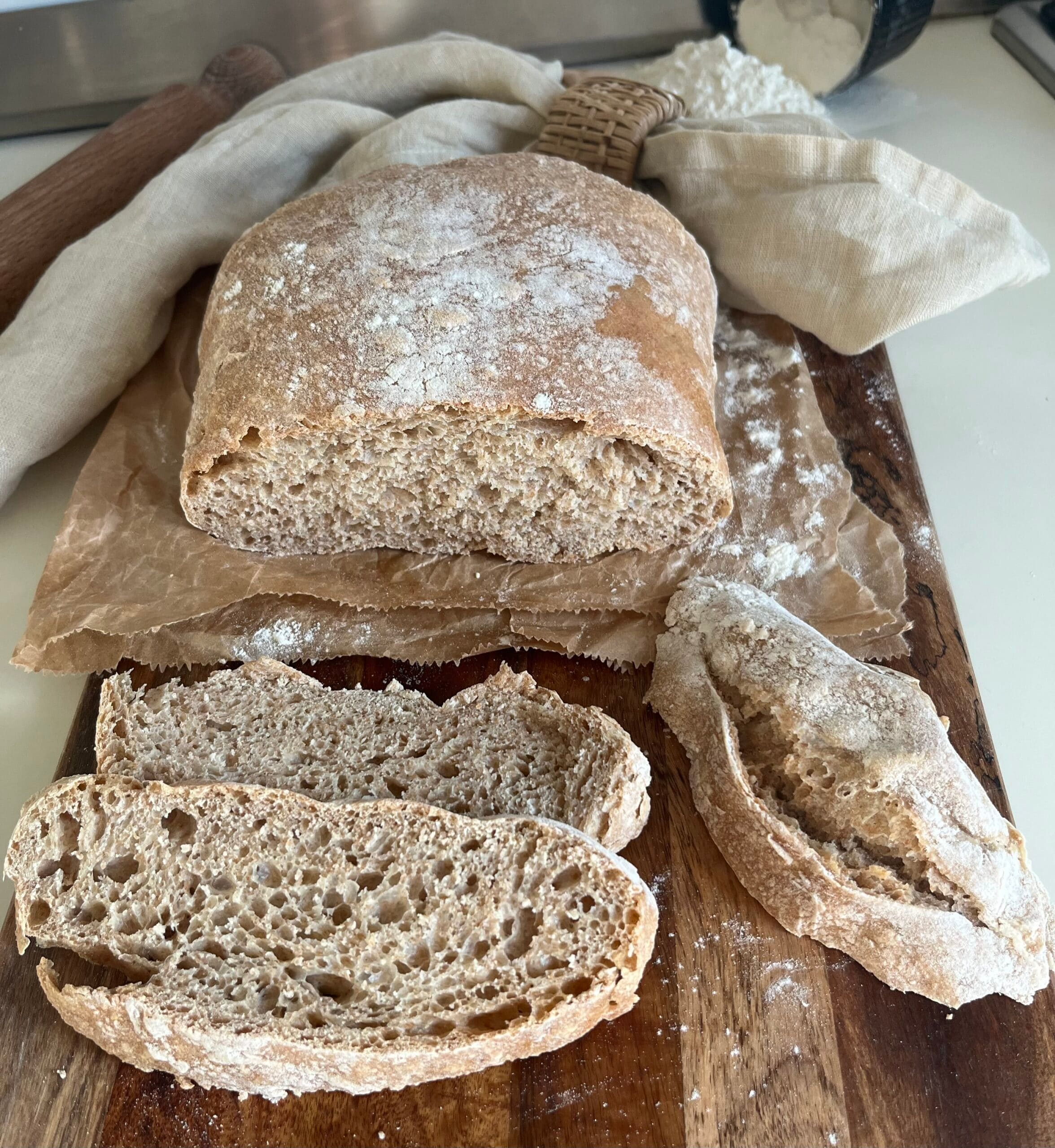 Brot mit hoher Hydratation
