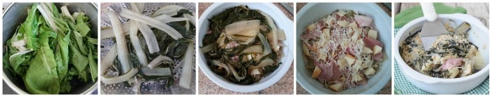 Mangoldkuchen mit Scamorza