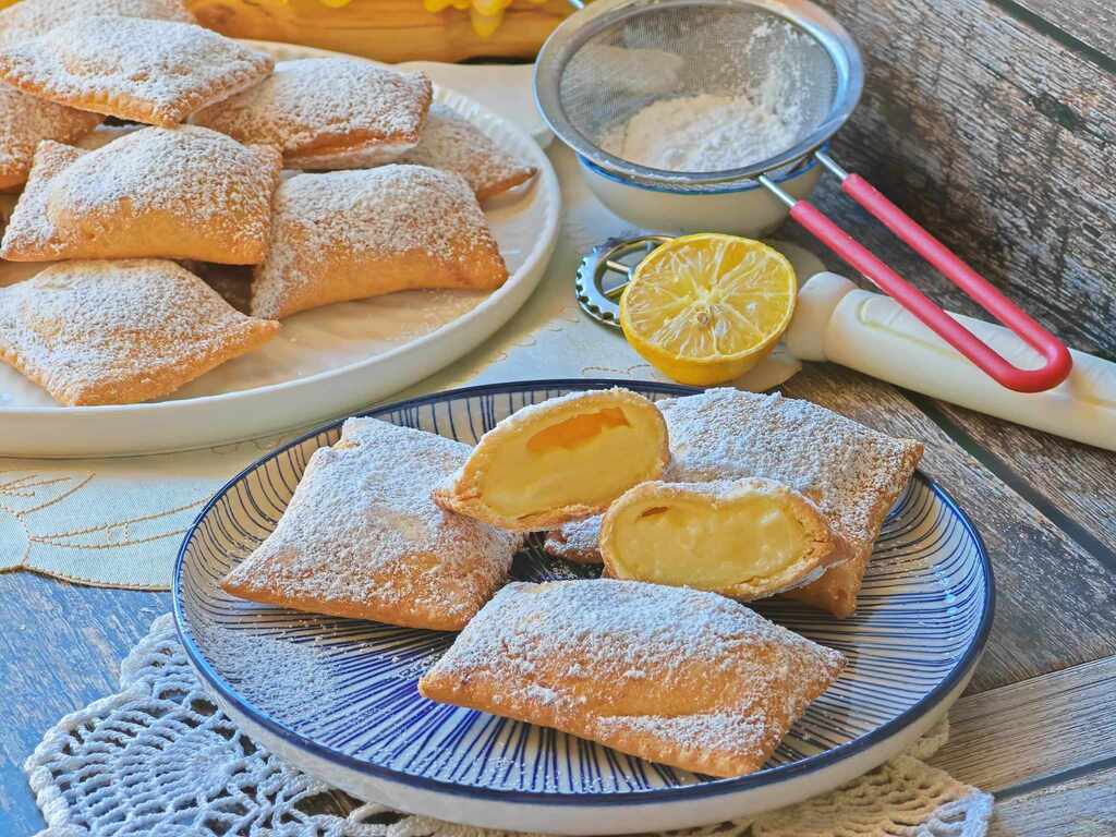 Süße Ravioli mit Creme