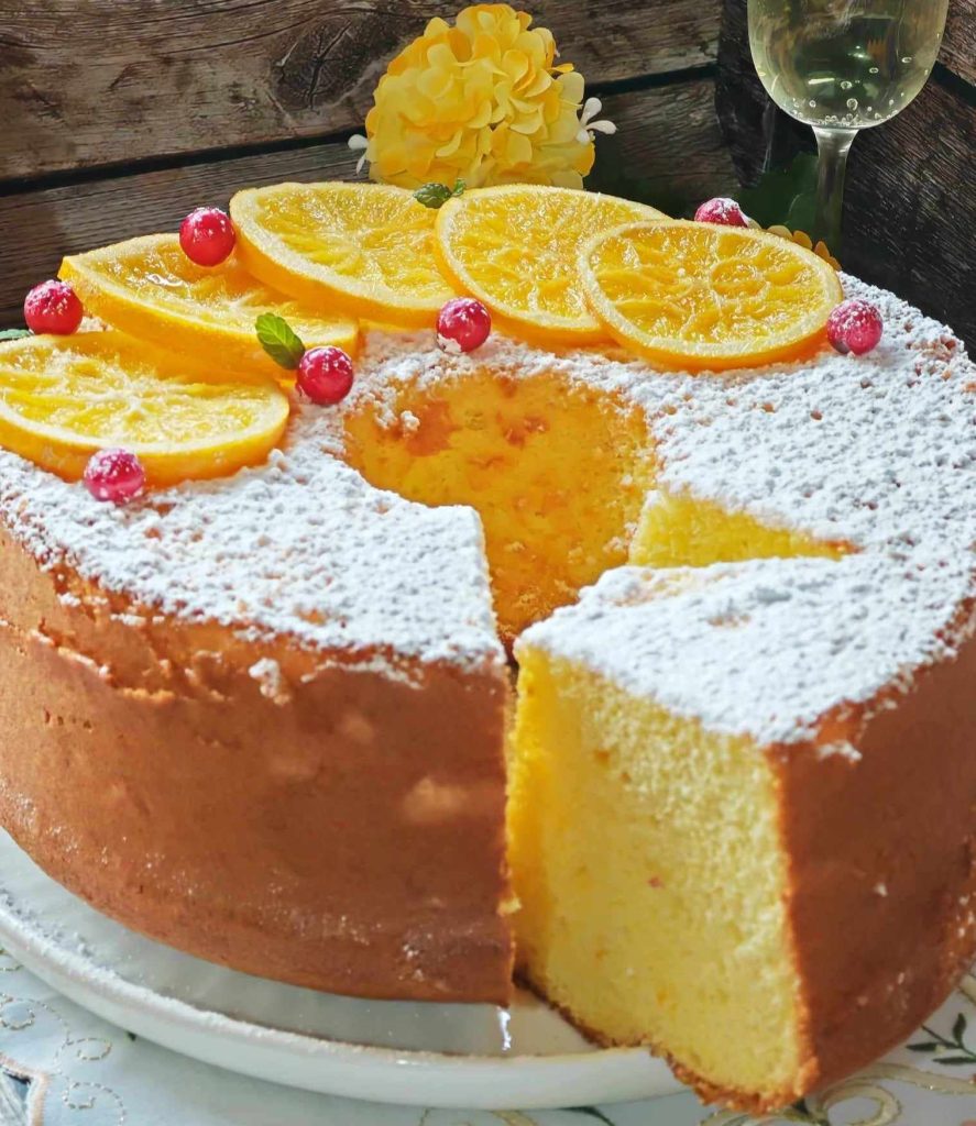 Orangen Chiffon Kuchen