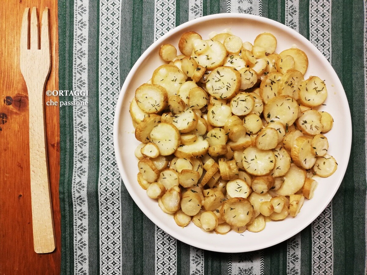 Gebratene Bitterwurzeln – schnelles Rezept
