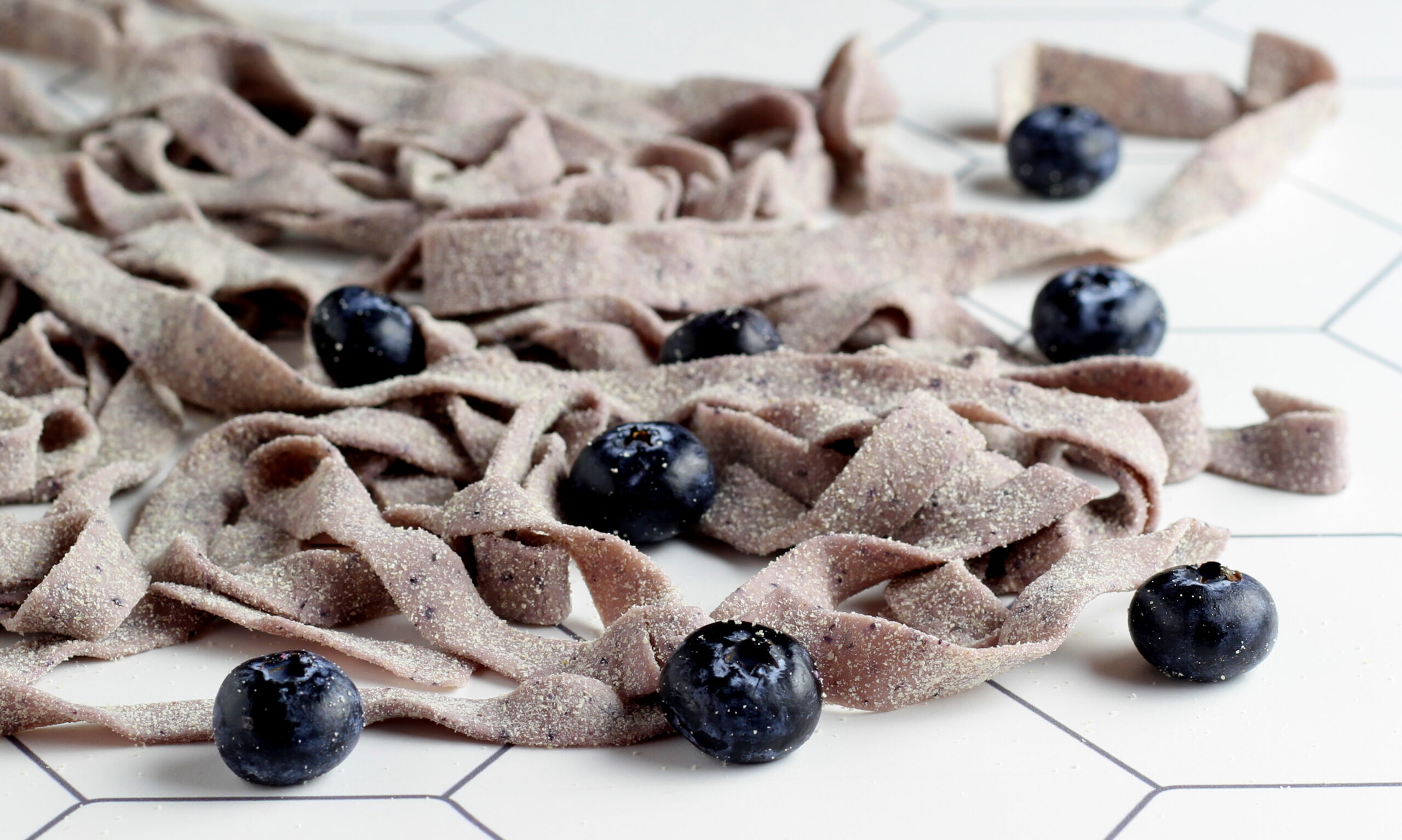 Tagliatelle mit Heidelbeeren gemacht