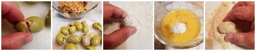 gefüllte Ascolana-Oliven