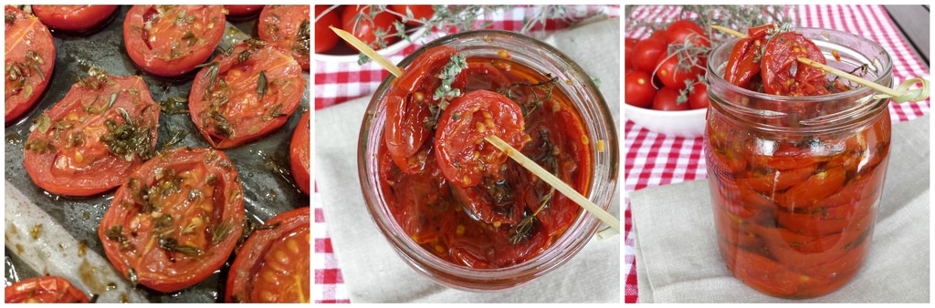 Im Ofen gebackene Confit-Tomaten