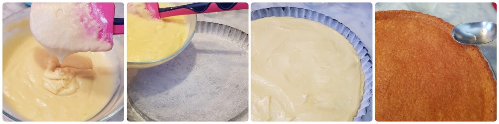 weicher Obsttorte mit Obstsalat