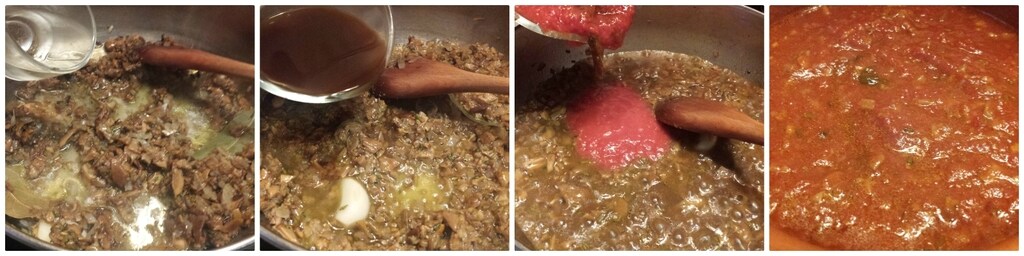 Tagliatelle mit Pilzsoße