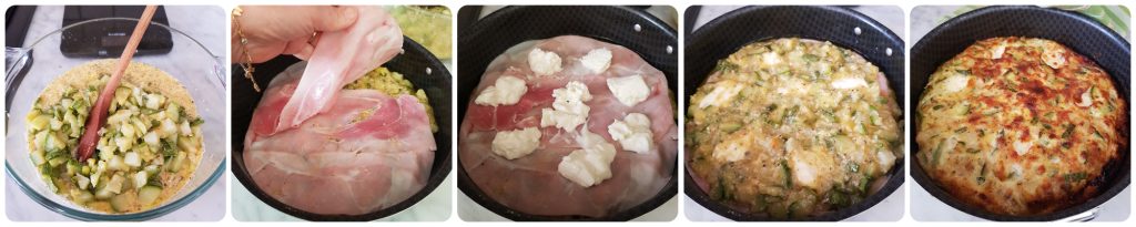 gefülltes Omelett im Ofen