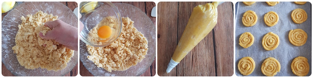 Kekse mit Maismehl und Butter