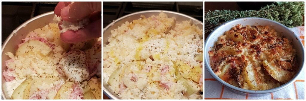 Auberginen-Kartoffel-Stracchino-Auflauf