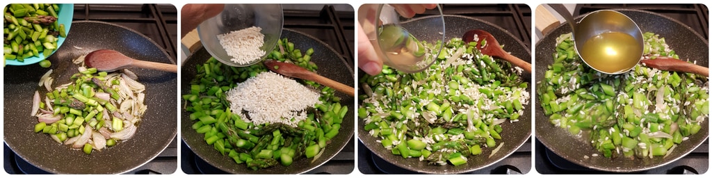 Safranrisotto mit Spargel und Taleggio