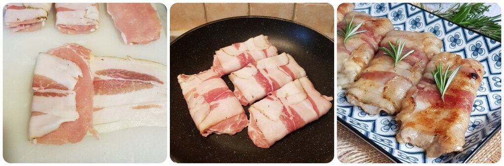 schweinelende-sandwich in der pfanne