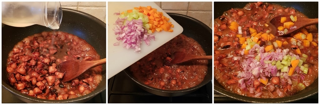 pasta mit Oktopus-Ragout