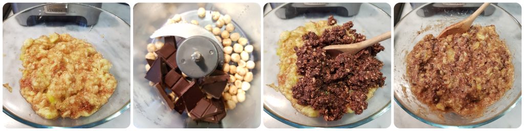 Mürbeteigplätzchen mit Feigen, Haselnüssen und Schokolade