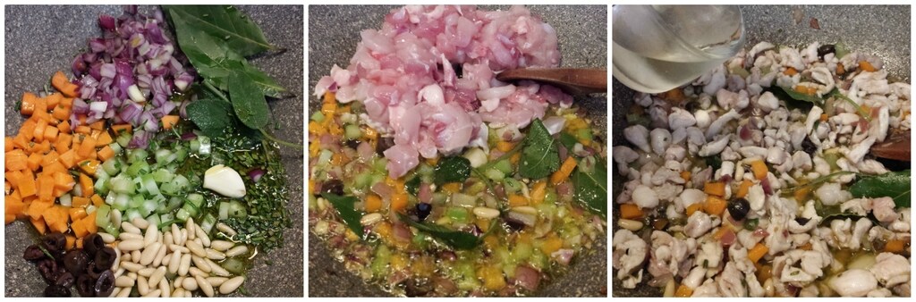 helles Kaninchen- und Kürbisragout