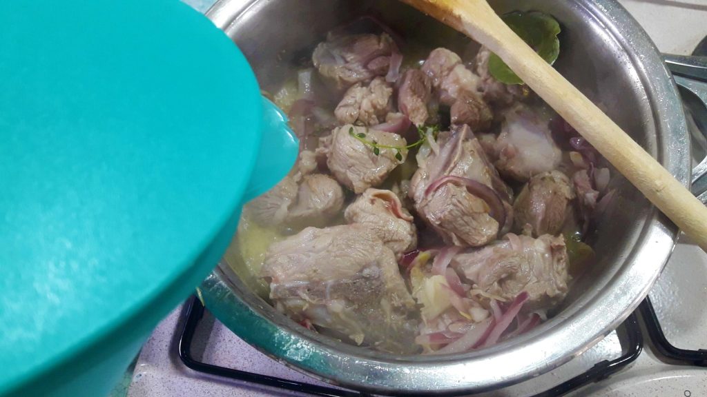 Schweinefleischstücke