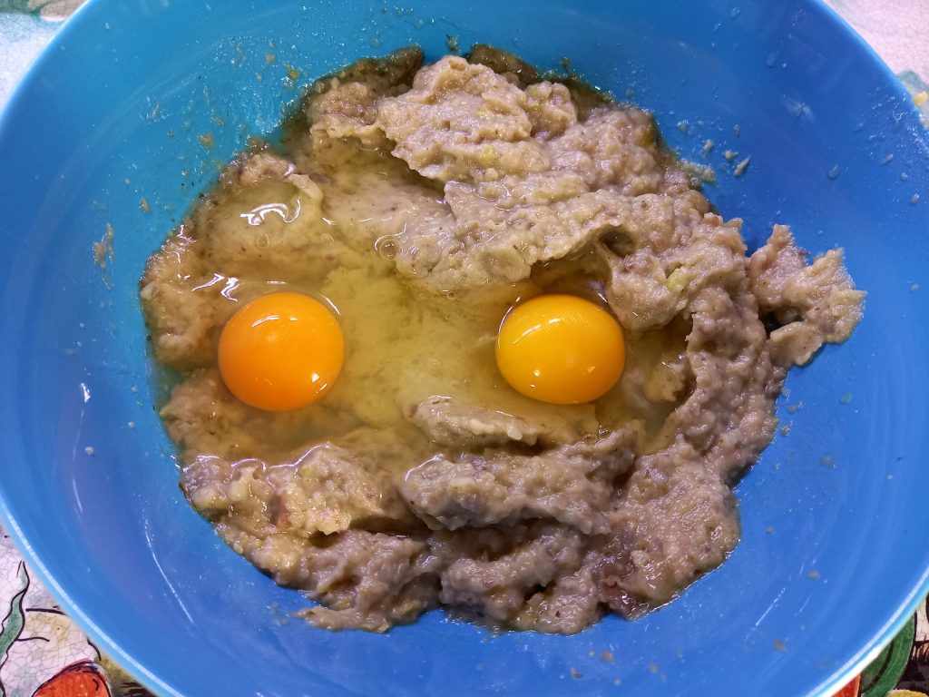 Auberginenhackbraten im Ofen diätetisch