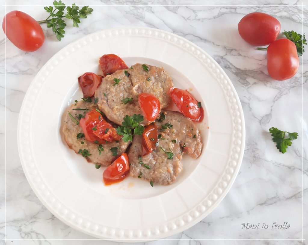 Schweineschnitzel mit Kirschtomaten