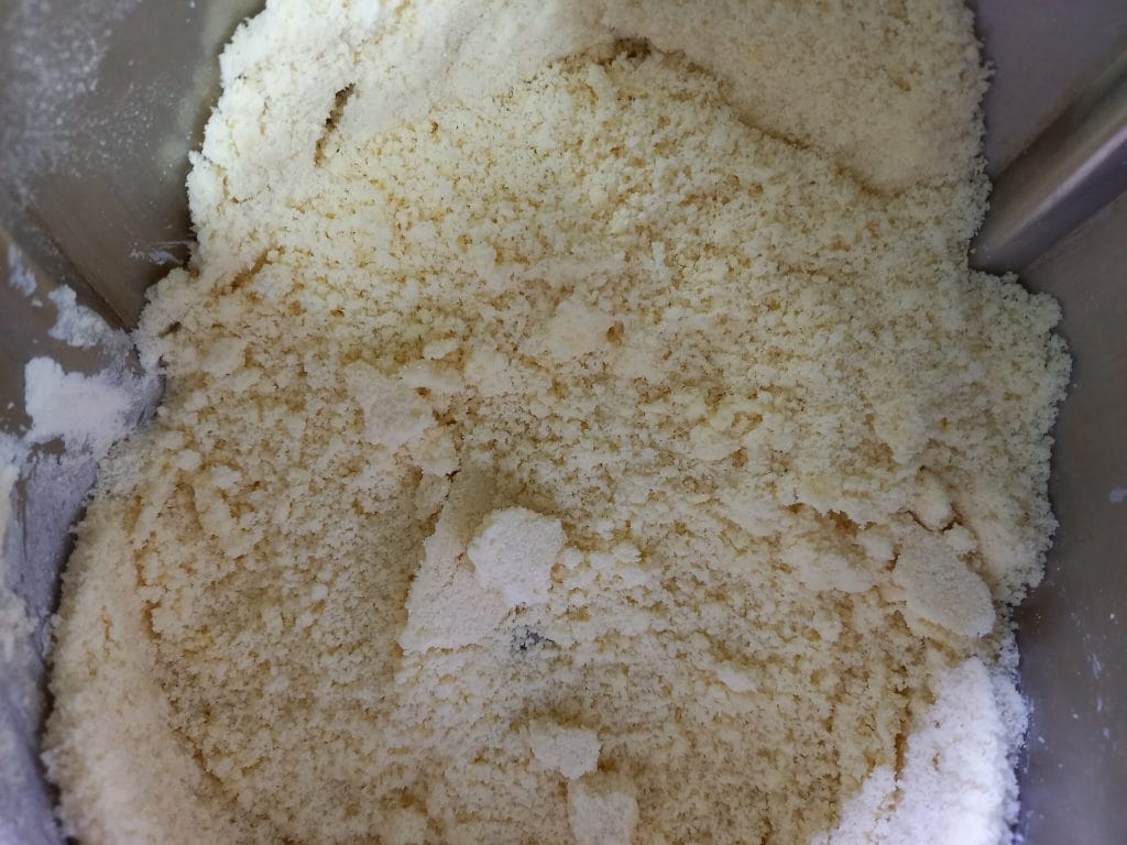 Zerbröselter Kuchen