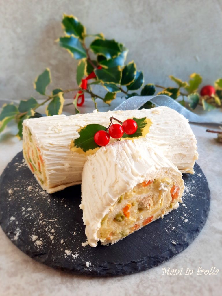 Herzhafter Weihnachtsbaumstamm