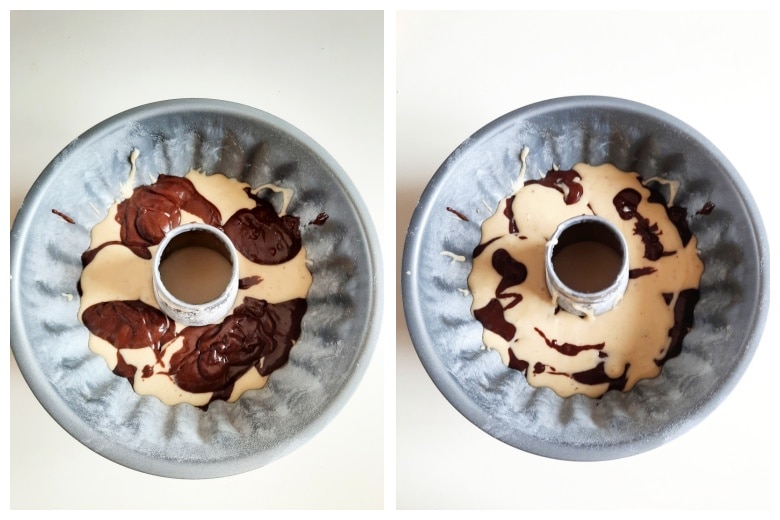 Vanille- und Kakaokuchen